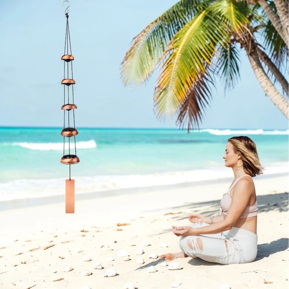 Metal Pagoda Wind Chimes - Japanese-Style Hanging Bells